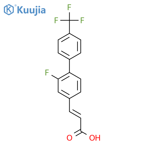 3-(2-Fluoro-4'-(trifluoromethyl)biphenyl-4-yl)-acrylic acid structure