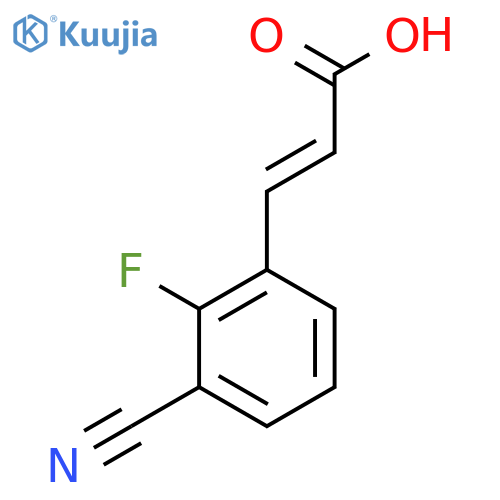 3-Cyano-2-fluorocinnamic acid structure