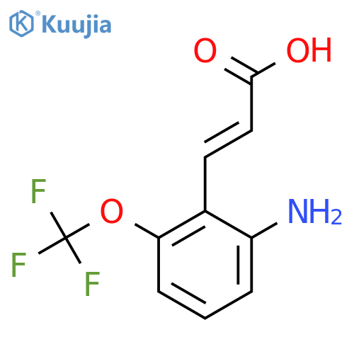 2-Amino-6-(trifluoromethoxy)cinnamic acid structure