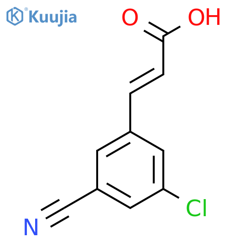 3-Chloro-5-cyanocinnamic acid structure