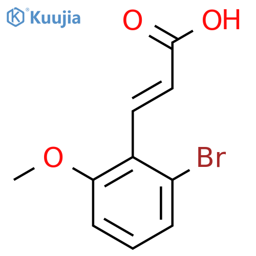 3-(2-bromo-6-methoxyphenyl)prop-2-enoic acid structure