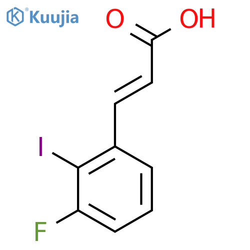3-Fluoro-2-iodocinnamic acid structure