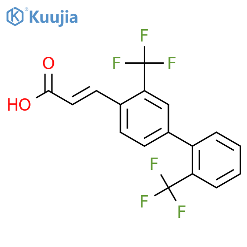3-(3,2'-Bis(trifluoromethyl)biphenyl-4-yl)-acrylic acid structure