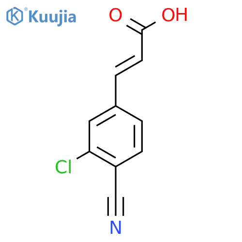 3-Chloro-4-cyanocinnamic acid structure