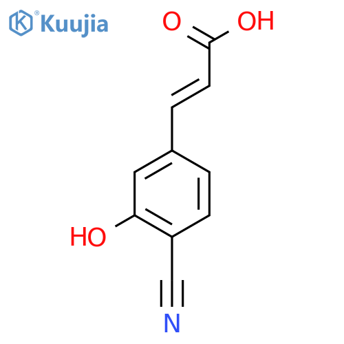 4-Cyano-3-hydroxycinnamic acid structure