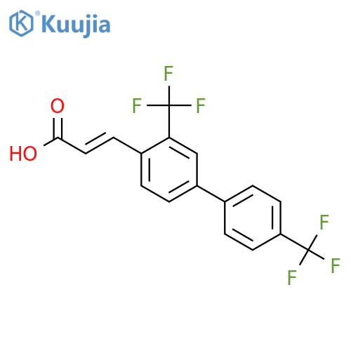 3-(3,4'-Bis(trifluoromethyl)biphenyl-4-yl)-acrylic acid structure