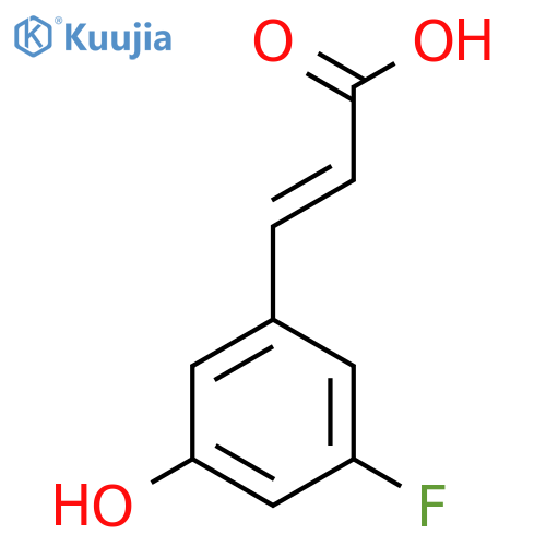 3-Fluoro-5-hydroxycinnamic acid structure