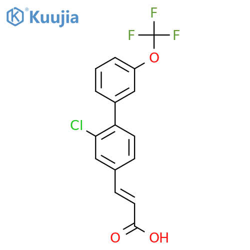 2-Chloro-3'-(trifluoromethoxy)biphenyl-4-acrylic acid structure