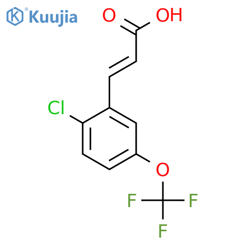 2-Chloro-5-(trifluoromethoxy)cinnamic acid structure