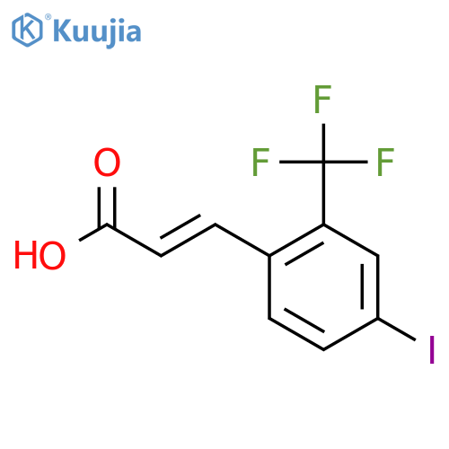 4-Iodo-2-(trifluoromethyl)cinnamic acid structure