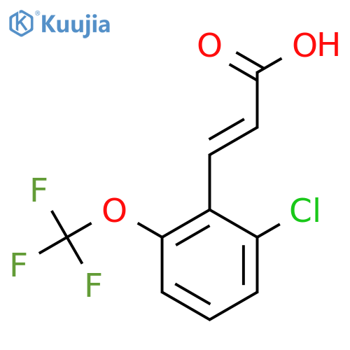 2-Chloro-6-(trifluoromethoxy)cinnamic acid structure