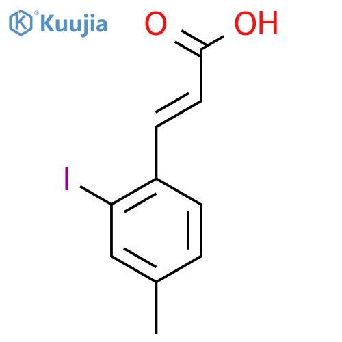 2-Iodo-4-methylcinnamic acid structure