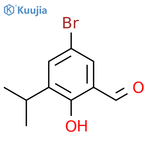 5-bromo-2-hydroxy-3-(propan-2-yl)benzaldehyde structure