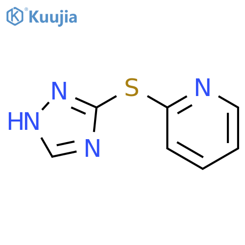 Pyridine, 2-(1H-1,2,4-triazol-3-ylthio)- structure