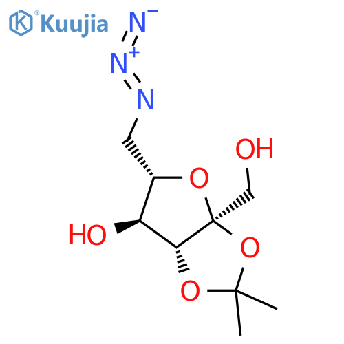 6-Azido-6-deoxy-2,3-O-isopropylidene-α-L-sorbofuranose structure
