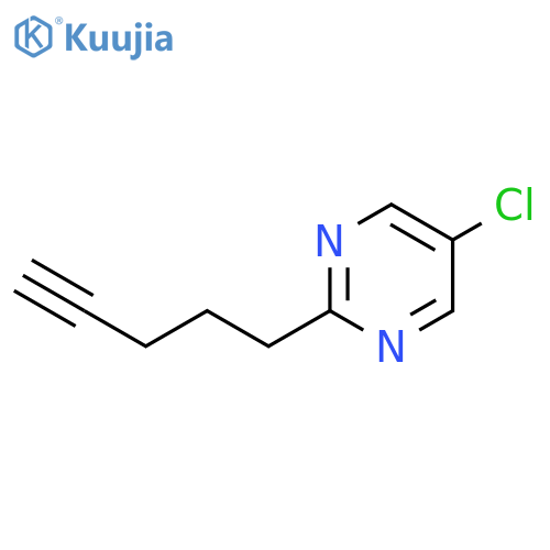 5-Chloro-2-(pent-4-yn-1-yl)pyrimidine structure