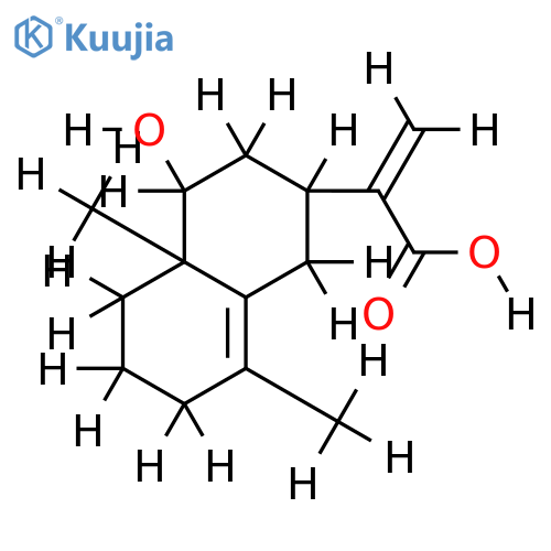 9beta-hydroxy-4,11(13)-eudesmadien-12-oic-acid structure