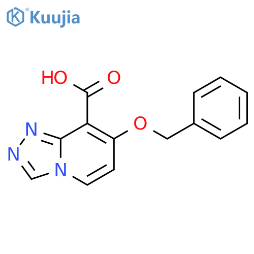 7-(Benzyloxy)-[1,2,4]triazolo[4,3-a]pyridine-8-carboxylic acid structure