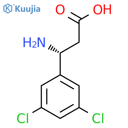 (3R)-3-Amino-3-(3,5-dichlorophenyl)propanoic acid structure