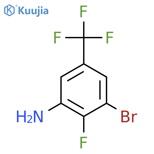 3-Bromo-2-fluoro-5-(trifluoromethyl)aniline structure