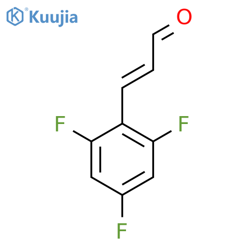 3-(2,4,6-trifluorophenyl)prop-2-enal structure