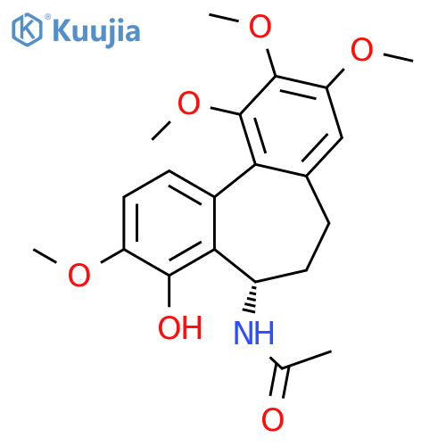 Acetamide,N-[(5S)-6,7-dihydro-4-hydroxy-3,9,10,11-tetramethoxy-5H-dibenzo[a,c]cyclohepten-5-yl]- structure