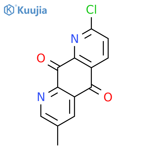 Pyrido[3,2-g]quinoline-5,10-dione, 2-chloro-7-methyl- structure