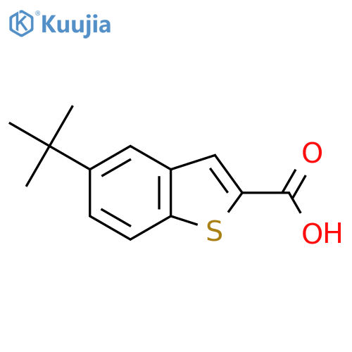 5-Tert-butyl-1-benzothiophene-2-carboxylic acid structure