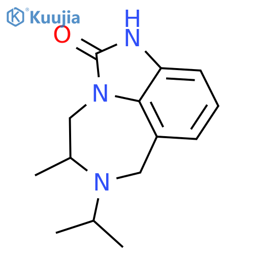 Imidazo[4,5,1-jk][1,4]benzodiazepin-2(1H)-one,4,5,6,7-tetrahydro-5-methyl-6-(1-methylethyl)- structure