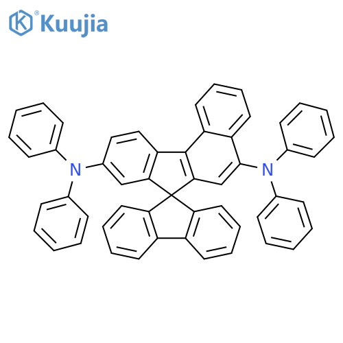 N5,N5,N9,N9-tetraphenylspiro[benzo[c]fluorene-7,9'-fluorene]-5,9-diamine structure