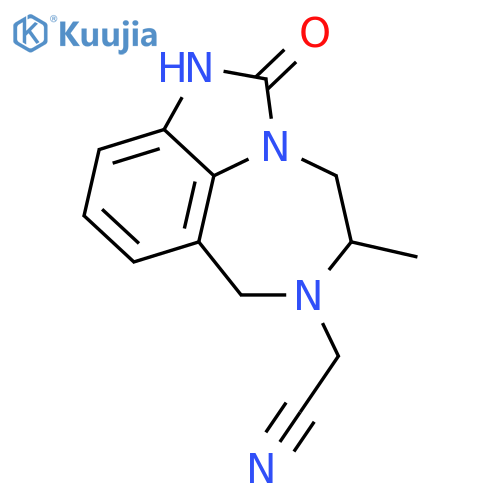 Imidazo[4,5,1-jk][1,4]benzodiazepine-6(7H)-acetonitrile,1,2,4,5-tetrahydro-5-methyl-2-oxo- structure