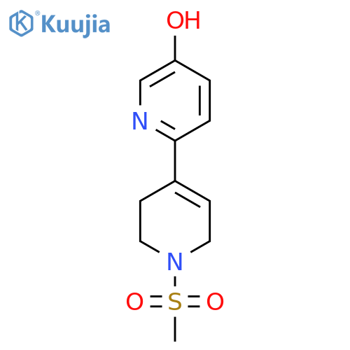 1'-Methanesulfonyl-1',2',3',6'-tetrahydro-[2,4']bipyridinyl-5-ol structure