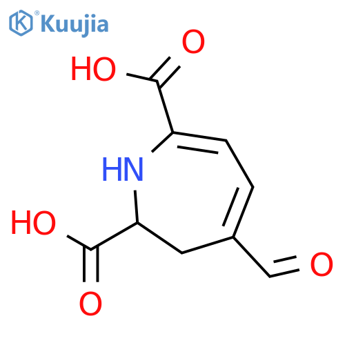 1H-Azepine-2,7-dicarboxylicacid, 4-formyl-2,3-dihydro-, (2S)- structure