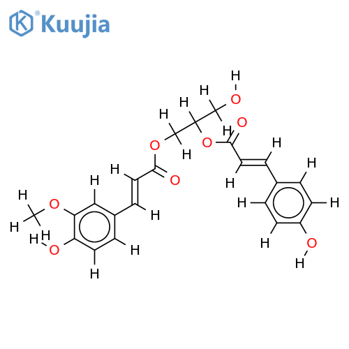 1-O-feruloy-l2-O-p-coumaroylglycerol structure