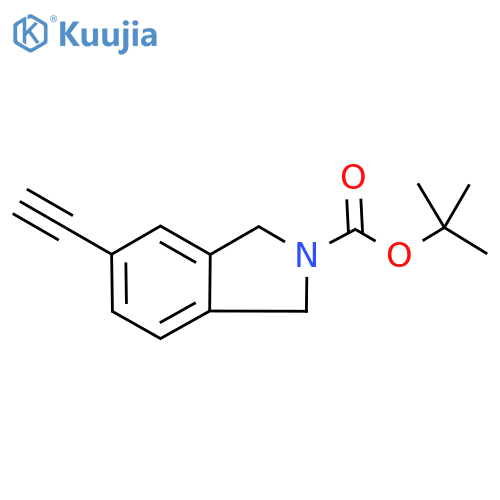 tert-butyl 5-ethynyl-2,3-dihydro-1H-isoindole-2-carboxylate structure