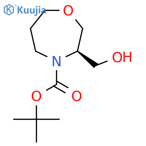 Tert-butyl (3R)-3-(hydroxymethyl)-1,4-oxazepane-4-carboxylate structure