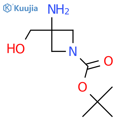 tert-butyl 3-amino-3-(hydroxymethyl)azetidine-1-carboxylate structure