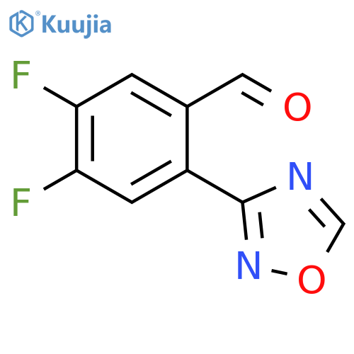 Benzaldehyde, 4,5-difluoro-2-(1,2,4-oxadiazol-3-yl)- structure
