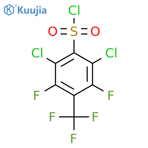 2,6-Dichloro-3,5-difluoro-4-(trifluoromethyl)benzenesulfonyl chloride structure