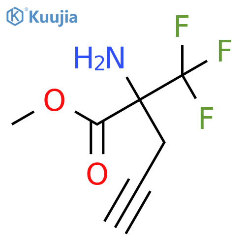 Methyl 2-amino-2-(trifluoromethyl)pent-4-ynoate structure