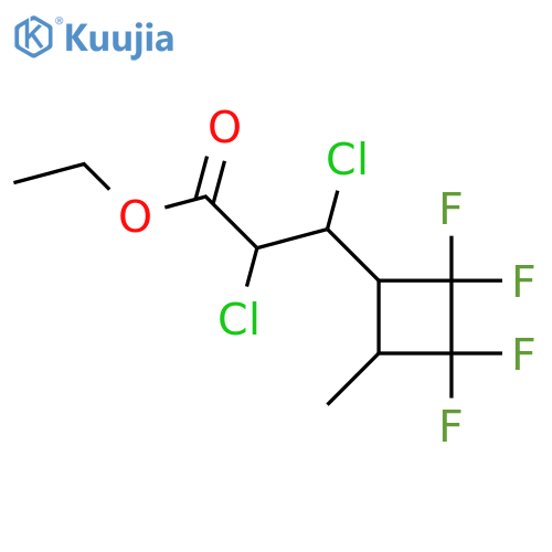 Ethyl 2,3-dichloro-3-[(4'-methyl-2',2',3',3'-tetrafluoro)cyclobutyl]propionate structure