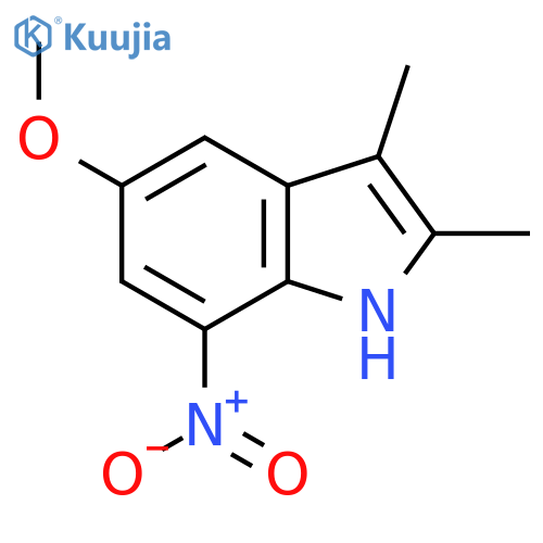 5-Methoxy-2,3-dimethyl-7-nitro-1H-indole structure