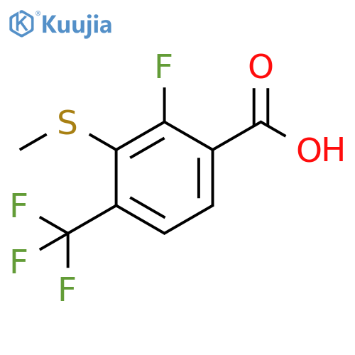2-Fluoro-3-(methylthio)-4-(trifluoromethyl)benzoic acid structure