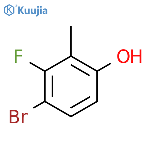 4-Bromo-3-fluoro-2-methylphenol structure