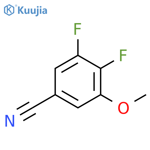 5-Cyano-2,3-difluoroanisole structure