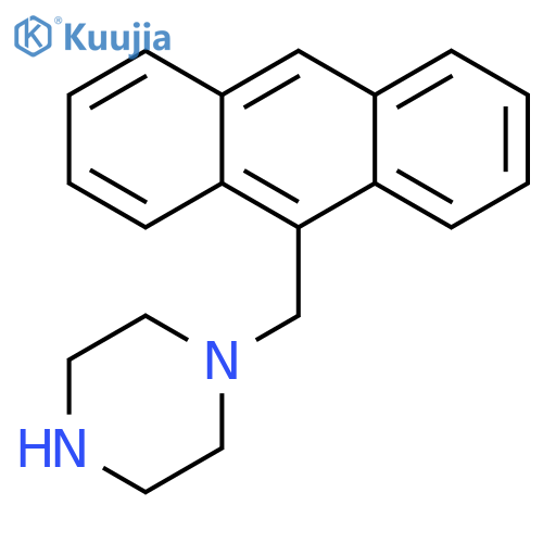 1-(9-anthracenylmethyl)piperazine structure