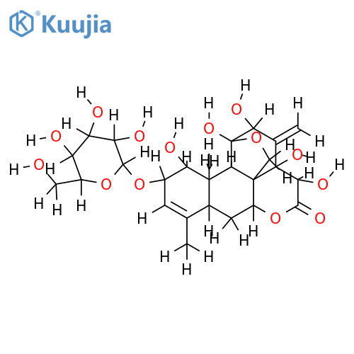 Eurycomanol-2-O-beta-D-glucopyranoside structure