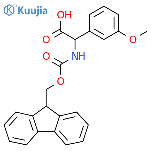 2-({(9H-fluoren-9-yl)methoxycarbonyl}amino)-2-(3-methoxyphenyl)acetic acid structure