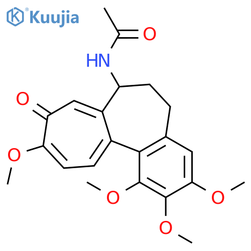 (+-)-7-Acetylamino-1,2,3,10-tetramethoxy-6,7-dihydro-5H-benzo[a]heptalen-9-on structure