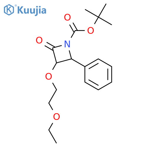 (3R,4S)-tert-Butyl 3-(2-ethoxyethoxy)-2-oxo-4-phenylazetidine-1-carboxylate structure